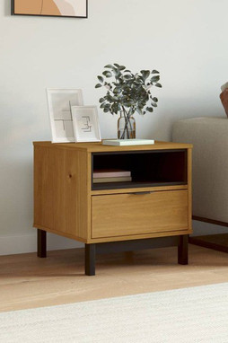 vidaXL 357823 - Side Table FLAM 50x50x50 cm Solid Wood Pine