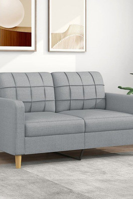 vidaXL 359091 - Canapé à 2 places clair 140 cm Tissu
