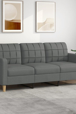 vidaXL 359100 - Canapé à 3 places foncé 180 cm Tissu