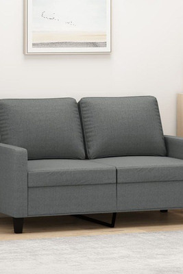 vidaXL 359156 - Canapé à 2 places foncé 120 cm Tissu