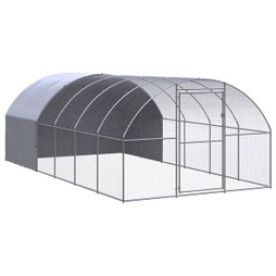 vidaXL 3095474 - Poulailler dextérieur 3x6x2 m Acier galvanisé