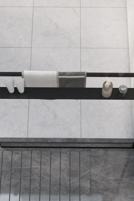 vidaXL 153615 - Shower Shelf for Walk-in Shower Wall 80 cm Aluminium