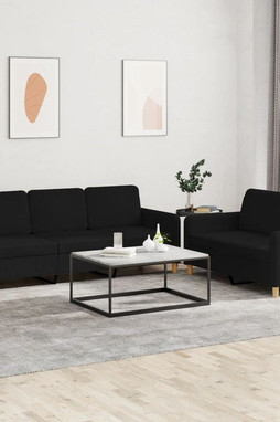 vidaXL 3202122 - Ensemble de canapés 2 pcs avec coussins Tissu