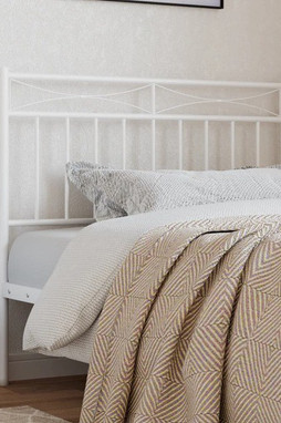 vidaXL 373769 - Tête de lit métal blanc 100 cm