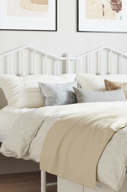vidaXL 373870 - Tête de lit métal blanc 135 cm