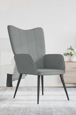 vidaXL 327941 - Chaise de relaxation clair Tissu
