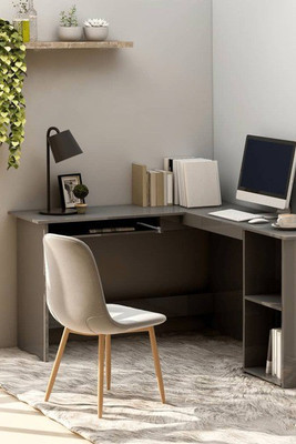 vidaXL 800755 - L-Shaped Corner Desk High Gloss 120x140x75 cm Engineered Wood