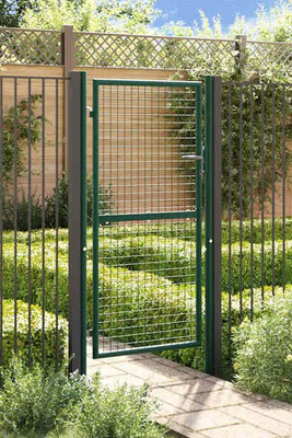 vidaXL 145735 - Portail de clôture acier 100x175 cm vert
