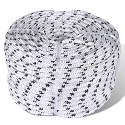 vidaXL 90461 - Corde de bateau tressée en bobine Polyester 10 mm x 50 m
