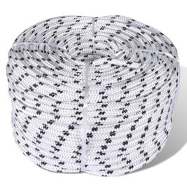 vidaXL 90461 - Braided Rope Coil Boat Line Polyester 10 mm x 50 m