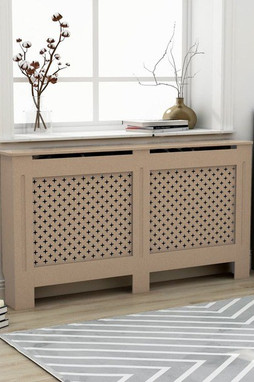 vidaXL 288196 - Cache-radiateur 152x19x81,5 cm MDF