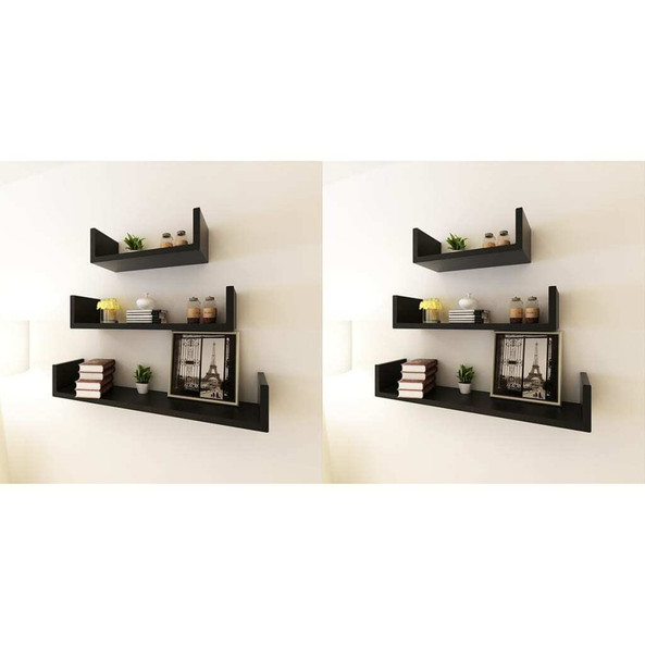 vidaXL 275989 - Wall Shelves 6 pcs