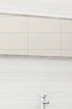 vidaXL 804634 - Bathroom Mirror Concrete 100x1.5x37 cm Engineered Wood