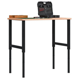 vidaXL 147931 - Adjustable Work Bench Frames 2 pcs Metal 55x(69-95.5) cm