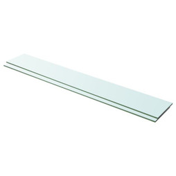 vidaXL 3051583 - Shelves 2 pcs Panel Glass Clear 100x15 cm