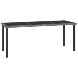 vidaXL 315119 - Garden Dining Table 180x70x73 cm Poly Rattan