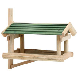 vidaXL 314818 - Bird Feeder Solid Wood 35x29.5x21 cm