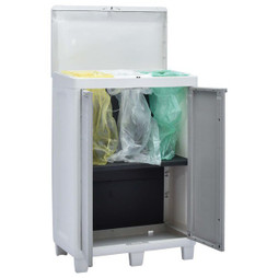 vidaXL 45671 - Garden Dustbin with 3 Bags Light 65x38x102 cm