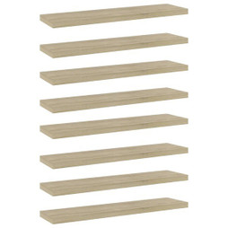vidaXL 805129 - Bookshelf Boards 8 pcs Sonoma Oak 40x10x1.5 cm Engineered Wood
