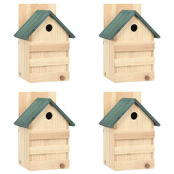 vidaXL 47248 - Nichoirs 4 pcs 23x19x33 cm Bois de sapin