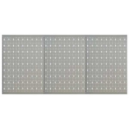 vidaXL 145349 - Panneaux à chevilles muraux 3 pcs 40x58 cm Acier