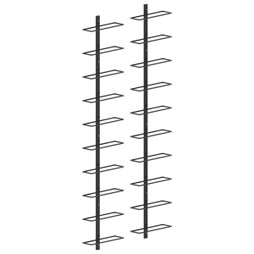 vidaXL 289567 - Casiers à bouteilles muraux pour 20 bouteilles 2 pcs Métal