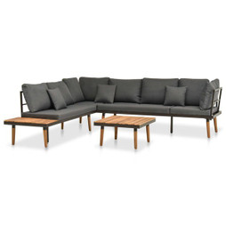 vidaXL 46465 - 4 Piece Garden Lounge Set with Cushions Solid Acacia Wood
