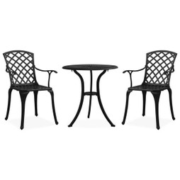 vidaXL 315592 - 3 Piece Bistro Set Cast Aluminium