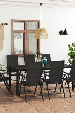 vidaXL 3060063 - 9 Piece Garden Dining Set