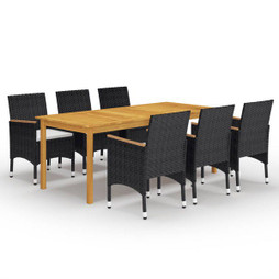 vidaXL 3067863 - 7 Piece Garden Dining Set