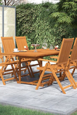 vidaXL 3079638 - 7 Piece Garden Dining Set Solid Wood Acacia