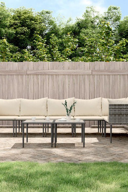 vidaXL 3186685 - Salon de jardin 8 pcs avec coussins Résine tressée