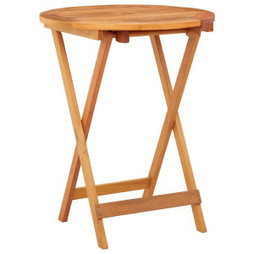 vidaXL 312455 - Table de jardin pliable Ø60x75 cm Bois deucalyptus solide