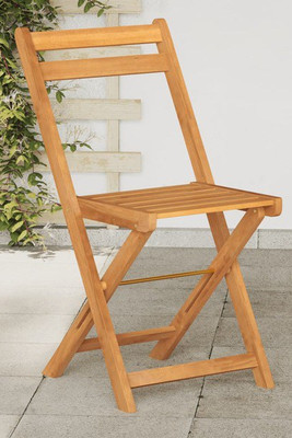 vidaXL 3216305 - Folding Bistro Chairs 4 pcs Solid Wood Acacia