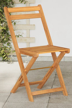 vidaXL 3216307 - Chaises de bistrot pliantes lot de 8 bois dacacia solide