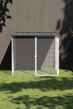 vidaXL 172337 - Poulailler avec toit anthracite 103x98x90 cm acier galvanisé