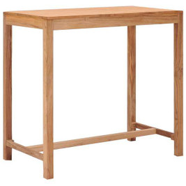 vidaXL 287234 - Table de bar de jardin 110x60x105 cm bois de teck solide