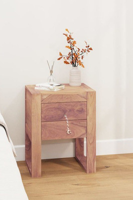 vidaXL 287894 - Bedside Cabinet 40x30x50 cm Solid Teak Wood