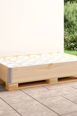 vidaXL 310050 - Collier de palette 80x120 cm Bois de pin solide