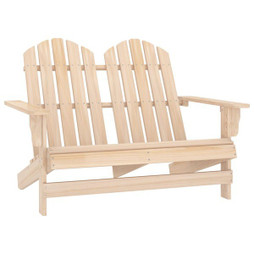vidaXL 315902 - Chaise de jardin Adirondack 2 places bois de sapin massif