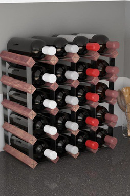 vidaXL 340892 - Casier à bouteilles pour 20 bouteilles Marron Bois pin solide