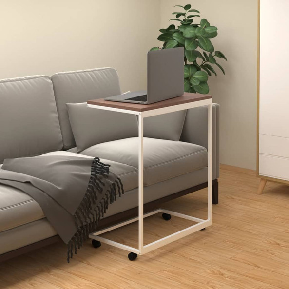vidaXL 343102 - Side Table with Wheels 55x35x70 cm Engineered Wood