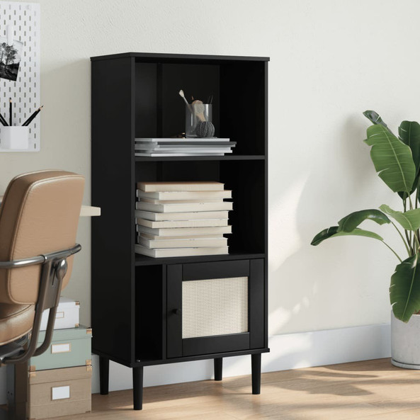 vidaXL 358060 - Bookcase SENJA Rattan Look 60x35x130 cm Solid Wood Pine