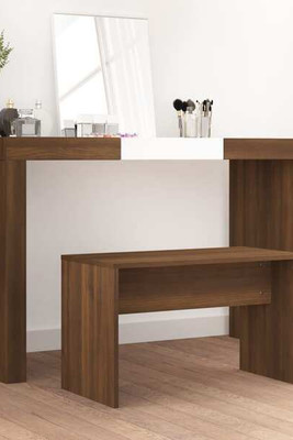 vidaXL 820525 - Dressing Stool Oak 70x35x45 cm Engineered Wood