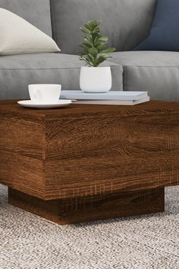 vidaXL 836573 - Coffee Table Oak 55x55x31 cm Engineered Wood