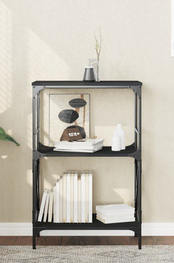 vidaXL 837612 - Bookcase 3-Tier 59x35x90.5 cm Engineered Wood