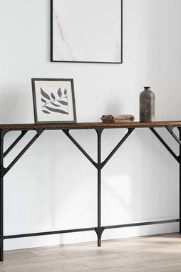 vidaXL 837776 - Console Table Oak 140x23x75 cm Engineered Wood