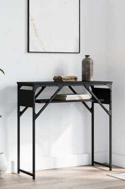 vidaXL 837797 - Console Table with Shelf 75x30x75cm Engineered Wood