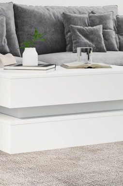 vidaXL 839861 - Coffee Table with LED Lights 90x50x40 cm