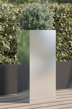 vidaXL 841575 - Planter 32x29x75 cm Stainless Steel
